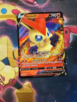 Victini V - SWSH104 - Pokemon Sword & Shield Promo Ultra Rare Holo Card - Image 1