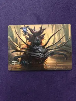 Wick's Patrol Art Card (Gold-Stamped Signature) Art Series: Bloomburrow MTG - Image 1