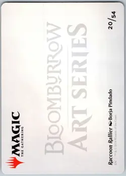 Raccoon Rallier Art Card S Art Series: Bloomburrow 20 NM - Image 2