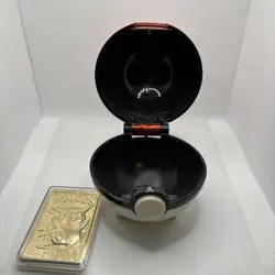 Pokemon #25 Pikachu 23k Gold Plated Card /Poke Ball 1999 Burger King - Image 2