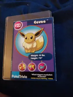 Vintage VTG Eevee #133 Burger King TRADING CARD Nintendo Pokemon Pokemon Rare TV - Image 1