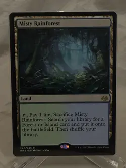 Magic: The Gathering Misty Rainforest Land Rare Modern Masters 2017 240 Regular - Image 1