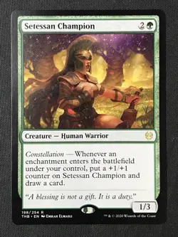 MTG Theros Beyond Death #198 Setessan Champion NM - Image 1