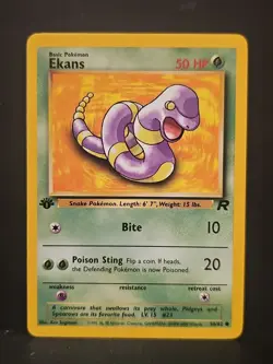 2000 Pokemon Team Rocket 1st Edition #56 Ekans C - Image 1