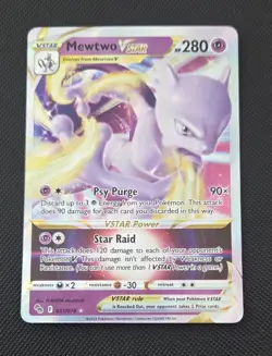 Pokemon TCG Mewtwo VSTAR Holo Ultra Rare Card Pokemon Go 031/078 - Image 1