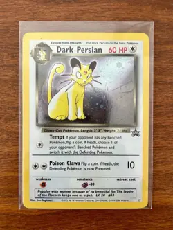 1995 Dark Persian (17/58) Wizards Black Star Promos Pokemon TCG Holographic - Image 1