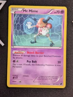 Mr. Mime 47/116 Pokemon TCG BW: Plasma Freeze NM - Image 1