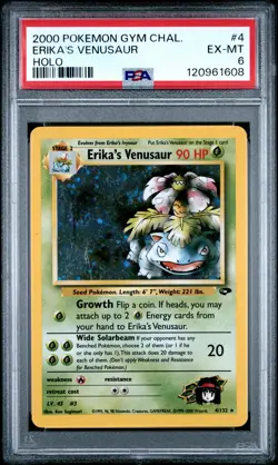 2000 POKEMON GYM CHALLENGE HOLO #4 ERIKA'S VENUSAUR PSA 6 - Image 1