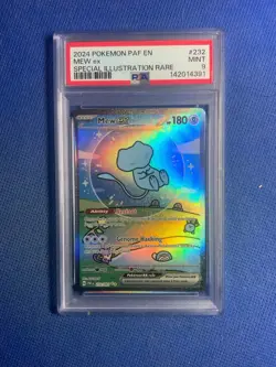2024 POKEMON PAF EN-PALDEAN FATES SPECIAL ILLUSTRATION RARE #232 MEW EX PSA 9 - Image 1