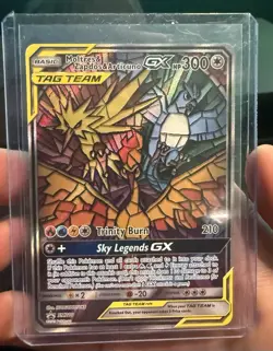 Pokemon TCG Moltres Zapdos Articuno GX Tag Team SM210 GM-NM - Image 1