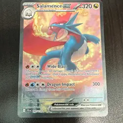 Pokemon TCG Salamence ex 187/159 Sv09: Journey Together Holo Rare Dragon English - Image 1