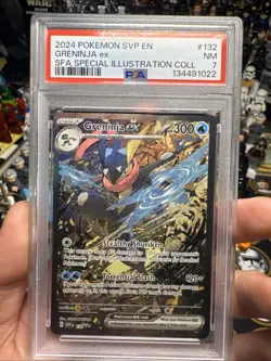 2024 Pokemon SVP EN Greninja ex SFA Special Illustration #132 PSA NM 7 *L3* - Image 1