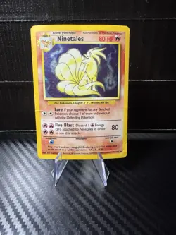 Ninetales 012/102 Base Set Holo Rare Pokemon TCG Vintage - Image 1