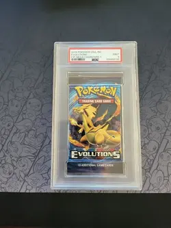 Pokemon: Mega Charizard Y Artwork XY Evolutions 2016 Unopened Pack - PSA 9 MINT - Image 1