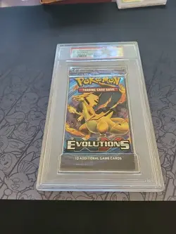 Pokemon: Mega Charizard Y Artwork XY Evolutions 2016 Unopened Pack - PSA 9 MINT - Image 3