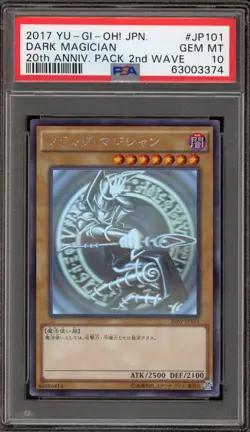 Yu-Gi-Oh! Dark Magician 20th Ann. 2nd Wave Japanese Ghost Rare 20AP-JP101 PSA 10 - Image 1