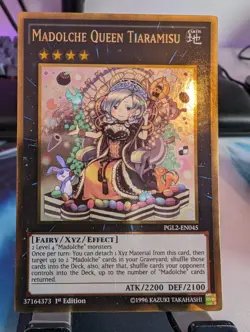 YuGiOh! Madolche Queen Tiaramisu PGL2-EN045 Gold Rare 1st Ed - Image 1