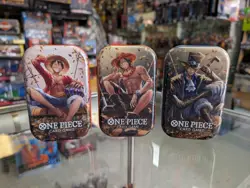 One Piece Tin Pack Set Vol 2 Set of 3 | TS-02 OP-13 | Factory Sealed | Bandai - Image 1