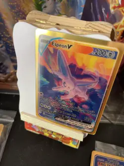 Espeon V 3d prism pokemon FAN ART card. - Image 2