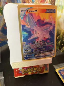 Espeon V 3d prism pokemon FAN ART card. - Image 3