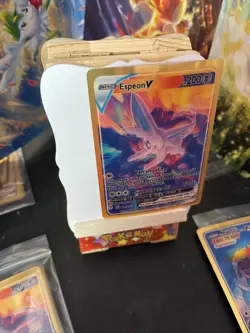 Espeon V 3d prism pokemon FAN ART card. - Image 4