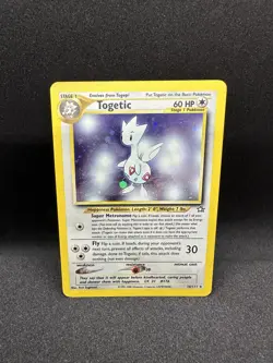 Pokemon TCG Togetic Neo Genesis 16 Holo Unlimited Rare Card - Image 1