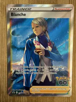 Blanche - SWSH227 - Pokemon Sword & Shield Base Set Full Art Rare Card NM - Image 1