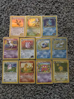 Pokemon TCG Base Set/Jungle 11 Card Lot NM No Duplicates Vintage 1999 2000 - Image 1