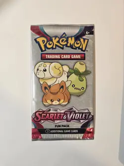 Pokemon TCG Scarlet & Violet Fun Pack 3-Card Booster Pack Sealed - Image 1