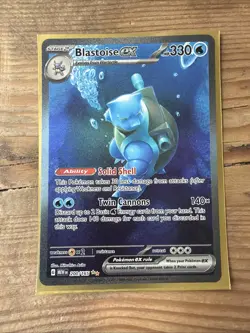 Pokemon TCG Blastoise EX 151 Ultra Rare Card Scarlet Violet 200/165 NM/M - Image 1