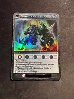Grantkae's Stance - Super Rare - Chaotic Card - Forged Unity - rough condition - Image 1