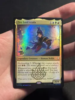 Fire Lord Azula - Prerelease Promo Foil - Avatar: The Last Airbender - Image 2