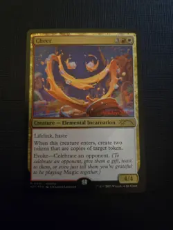 MtG Cheer 0001 Happy Holidays 2025 WPN Promo Foil - Image 1