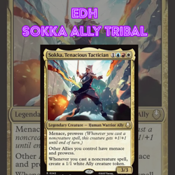 EDH - Sokka Ally Tribal, MTG Commander Deck, ATLA, Bracket 2 - Image 1