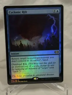 Magic: The Gathering Cyclonic Rift Rare Instant Double Masters Foil 047/332 - Image 1