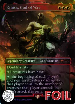 MTG Kratos, God of War (2207) | NM Foil | Secret Lair God of War {SLD} - Image 1