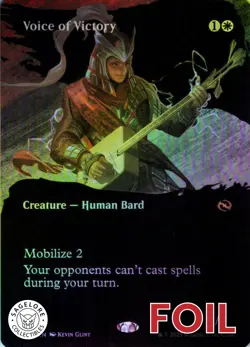 MTG Voice of Victory (Borderless) (331) | NM Foil | Tarkir: Dragonstorm {TDM} - Image 1