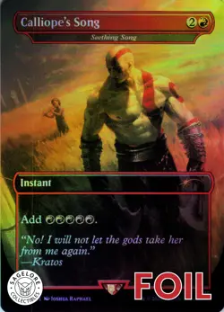 MTG Calliope's Song (7051) | NM Foil | Secret Lair God of War {SLD} - Image 1