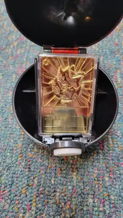 VINTAGE "POKEMON TOGEPI LIMITED EDITION 23K GOLD-PLATED TRADING CARD" W/BOX NR - Image 2