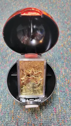 VINTAGE "POKEMON TOGEPI LIMITED EDITION 23K GOLD-PLATED TRADING CARD" W/BOX NR - Image 3