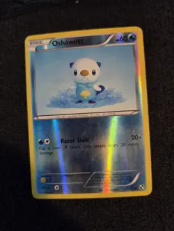 Oshawott 28/114 - Common - Reverse Holo - Black & White - Pokemon Card - LP - Image 1