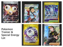 Pokemon Lot of 5 Ultra Rare and Hyper Rare Trainers and Special Energy - Image 1