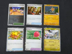 Festival Grounds Play Pokemon League Promo Stamp + 5 Prize Pack Series 8 Holos - Image 1