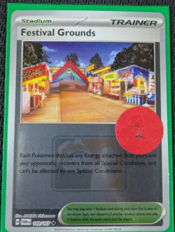 Festival Grounds Play Pokemon League Promo Stamp + 5 Prize Pack Series 8 Holos - Image 4