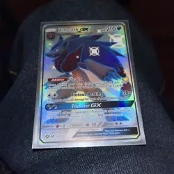Pokemon TCG Zoroark GX Hidden Fates Shiny Holo Secret Rare Card 77a/73 - Image 1