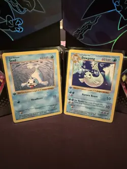 Pokemon 1st Edition Shadowless Base Set Seel and Dewgong! Excellent Condition - Image 1