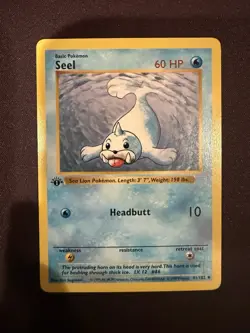 Pokemon 1st Edition Shadowless Base Set Seel and Dewgong! Excellent Condition - Image 2