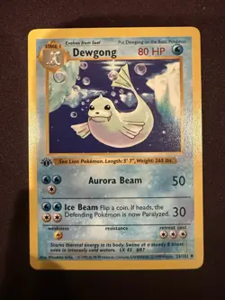 Pokemon 1st Edition Shadowless Base Set Seel and Dewgong! Excellent Condition - Image 4