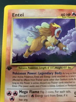 Pokemon TCG Entei Neo Revelation 17/64 Regular 1st Edition Rare NM - Image 2