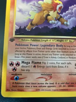 Pokemon TCG Entei Neo Revelation 17/64 Regular 1st Edition Rare NM - Image 4